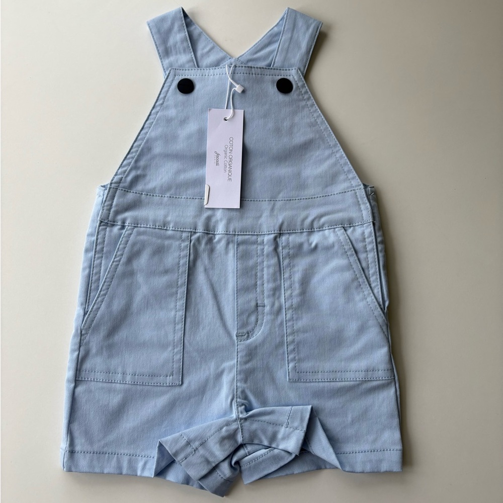 NWT Jacadi Light Blue Overalls
